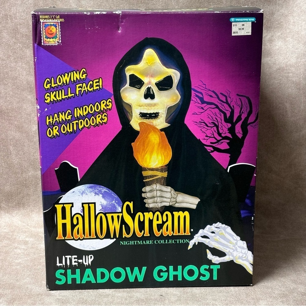 VTG 1995 Hallowscream Halloween Nightmare collection Lite-Up Shadow Ghost
